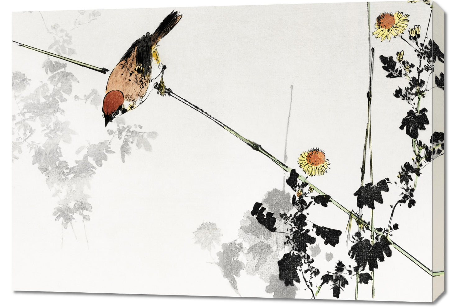 Obraz  Swallow Bird, Seitei Japoński Vintage do Salonu