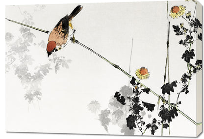 Obraz  Swallow Bird, Seitei Japoński Vintage do Salonu