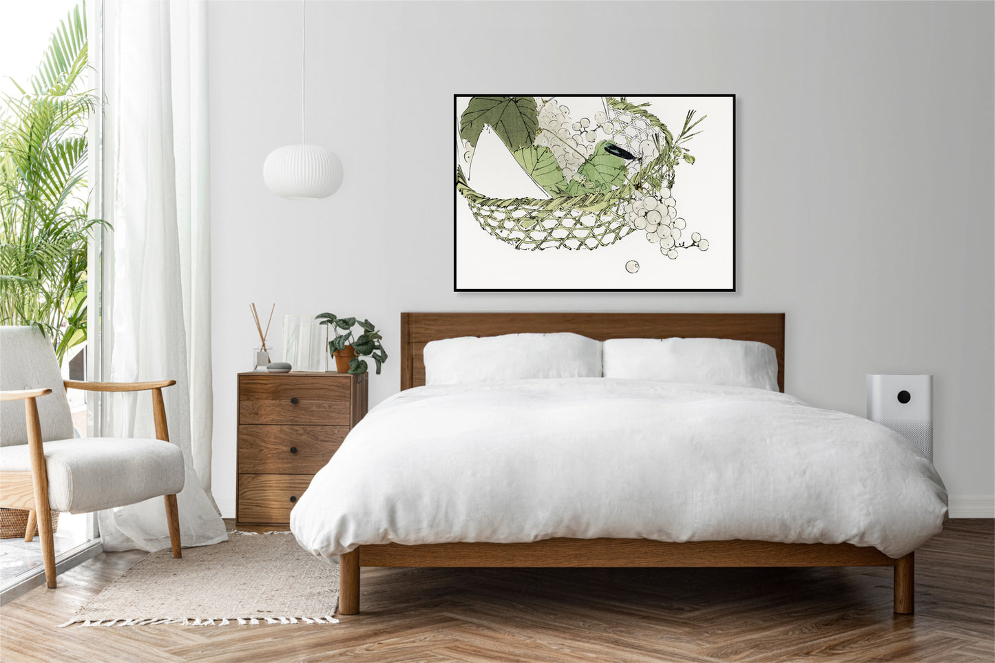 Plakat  Basket of Grapes, Seitei Japoński Vintage