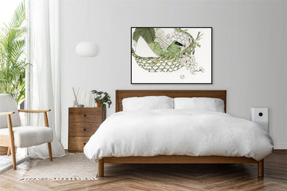 Plakat  Basket of Grapes, Seitei Japoński Vintage