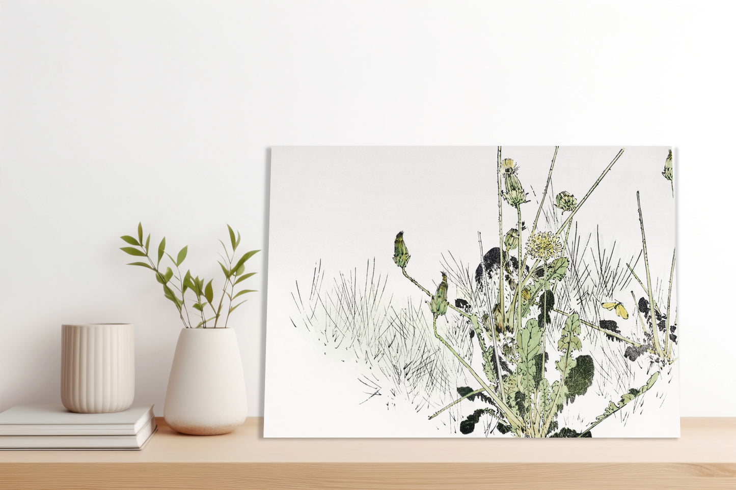Obraz  Wild Dandelions, Seitei Japoński Vintage