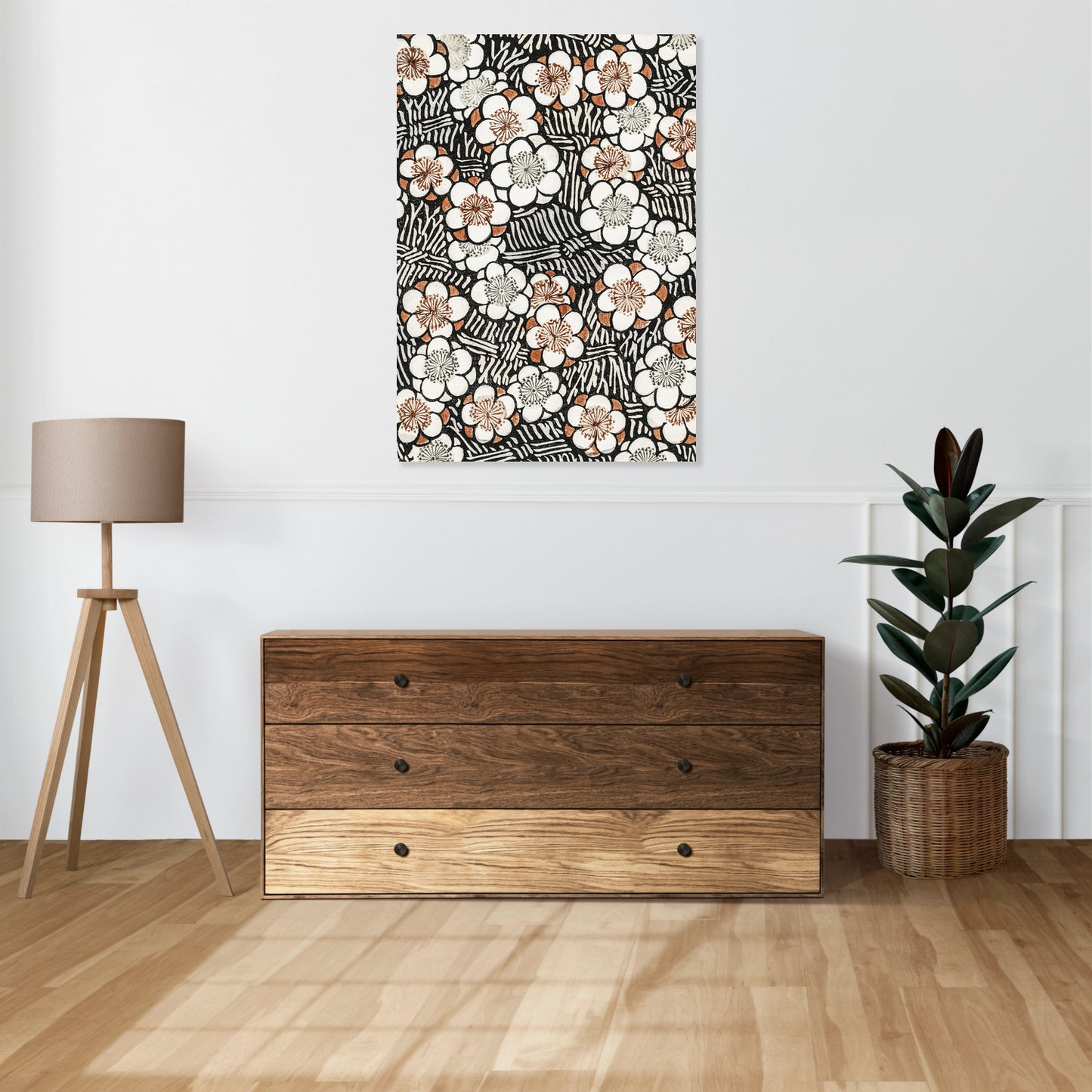 Obraz  Floral Pattern, Bijutsukai Japoński Vintage