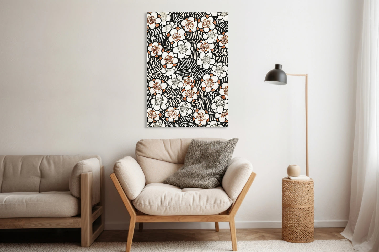 Obraz  Floral Pattern, Bijutsukai Japoński Vintage