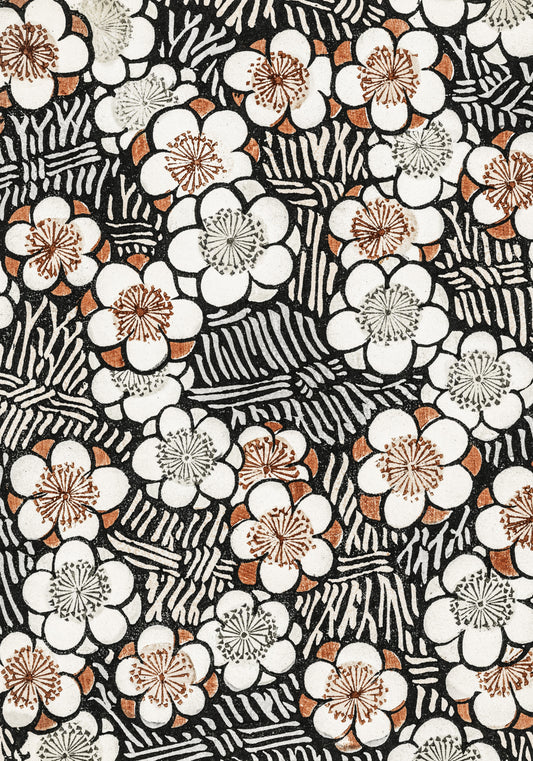 Plakat  Floral Pattern, Bijutsukai Japoński Vintage