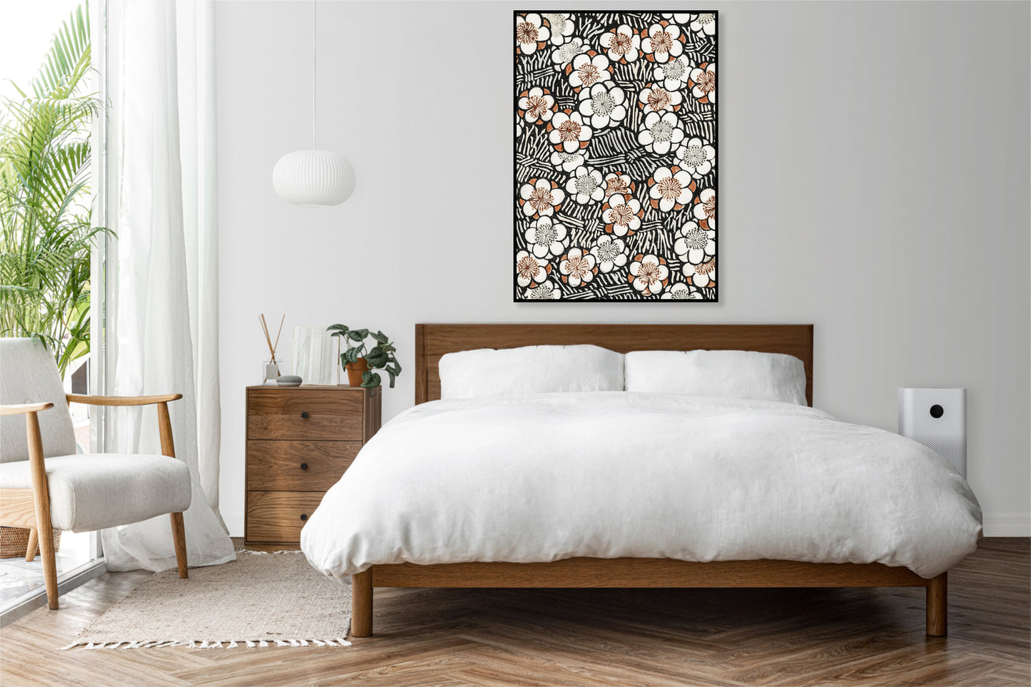 Plakat  Floral Pattern, Bijutsukai Japoński Vintage