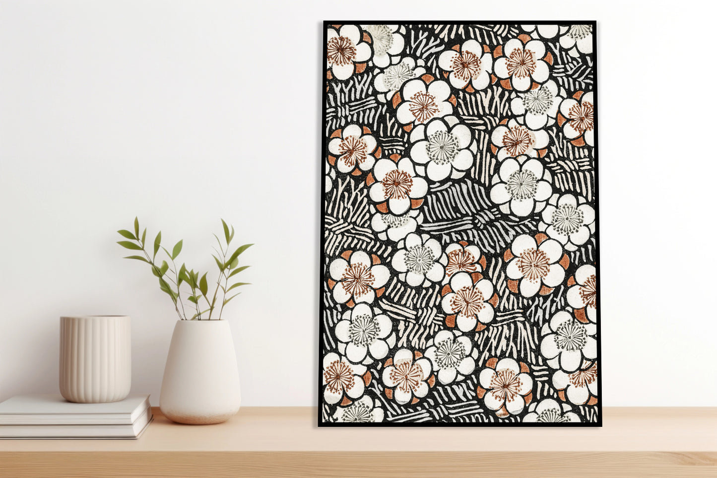 Plakat  Floral Pattern, Bijutsukai Japoński Vintage