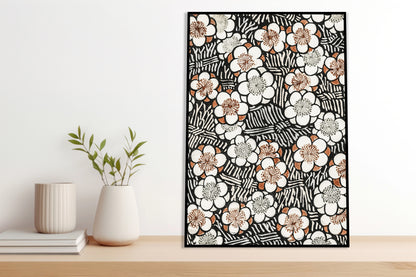 Plakat  Floral Pattern, Bijutsukai Japoński Vintage