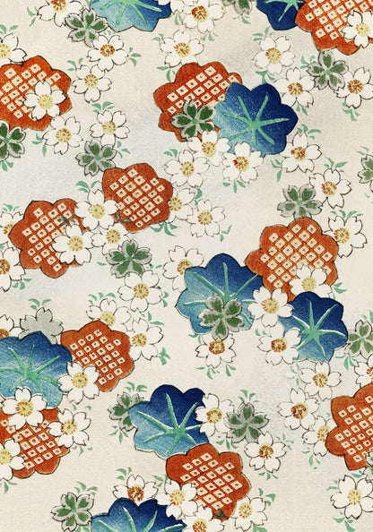 Plakat  Floral Pattern 2, Bijutsukai Japoński Vintage