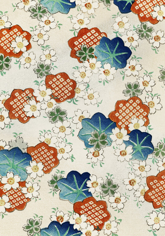 Plakat  Floral Pattern 2, Bijutsukai Japoński Vintage