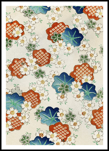 Plakat  Floral Pattern 2, Bijutsukai Japoński Vintage