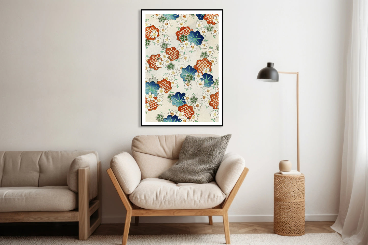 Plakat  Floral Pattern 2, Bijutsukai Japoński Vintage