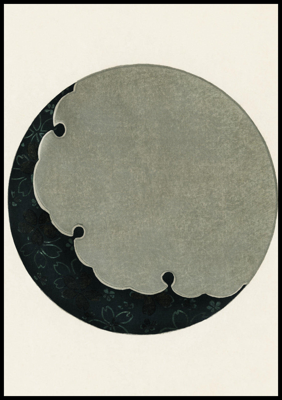 Plakat  Moon, Bijutsukai Japoński Vintage do Salonu