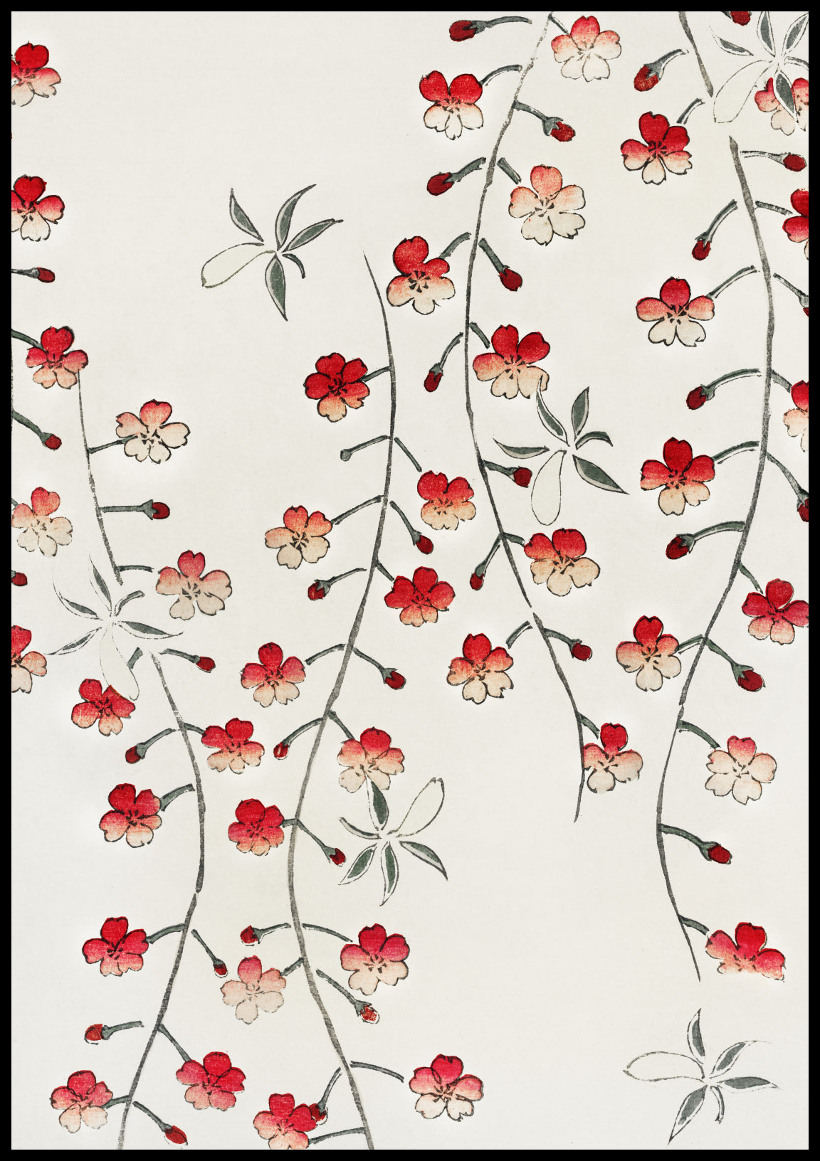 Plakat  Cherry Blossom, Bijutsukaii Japoński Vintage