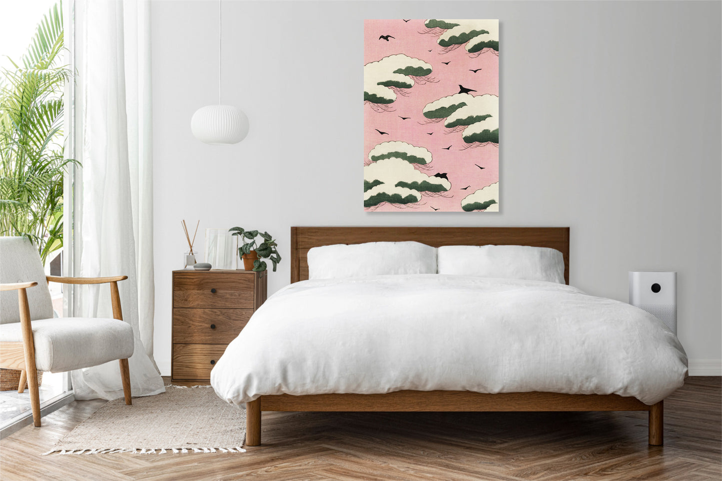 Obraz  Pink Sky, Bijutsukai Japoński Vintage do Salonu