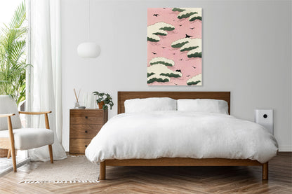 Obraz  Pink Sky, Bijutsukai Japoński Vintage do Salonu