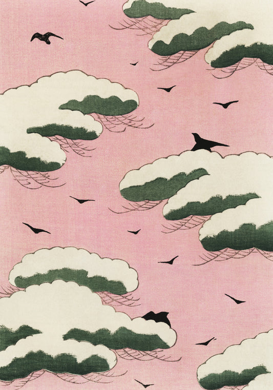 Plakat  Pink Sky, Bijutsukai Japoński Vintage do Salonu