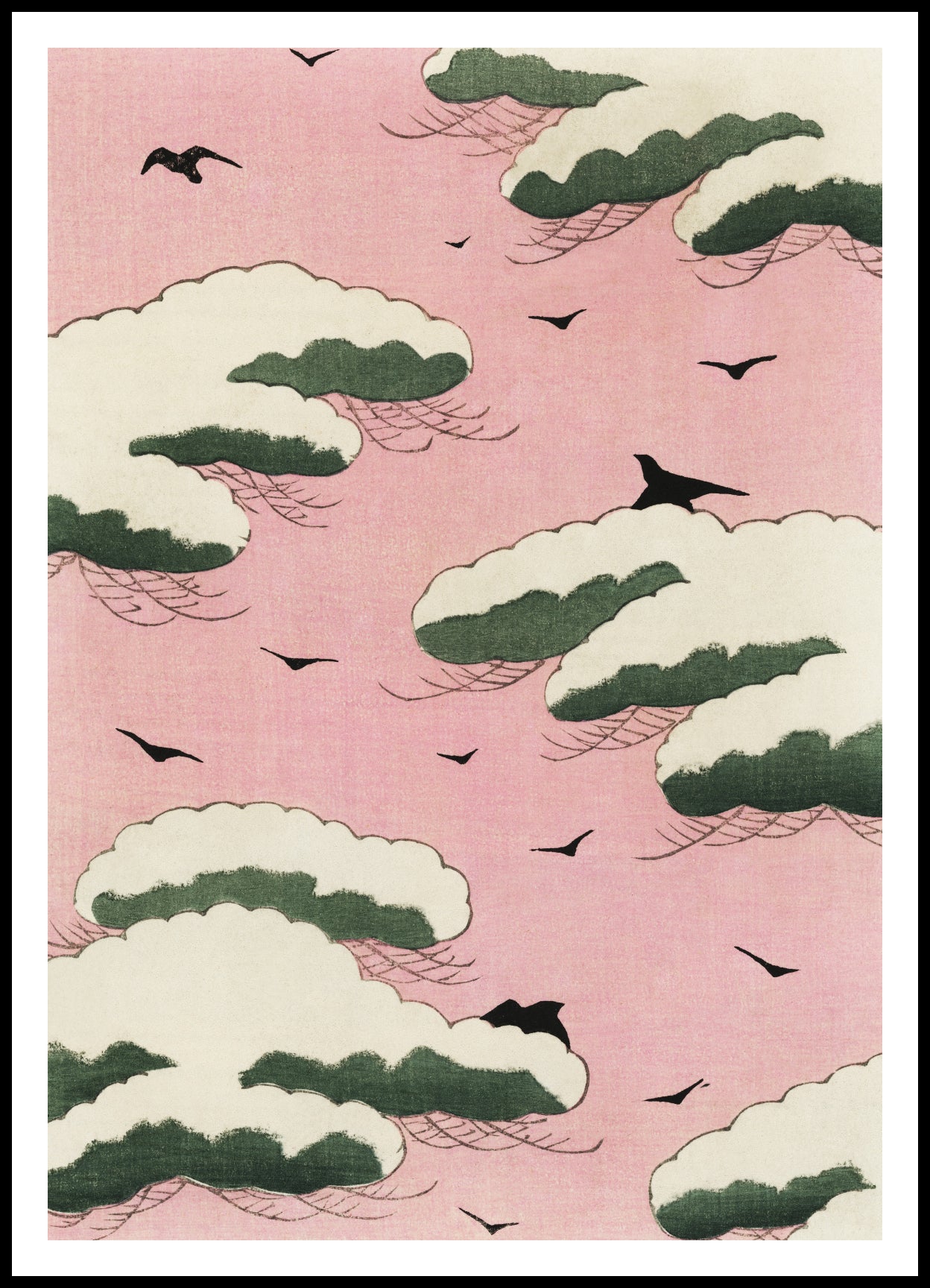 Plakat  Pink Sky, Bijutsukai Japoński Vintage do Salonu