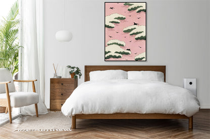 Plakat  Pink Sky, Bijutsukai Japoński Vintage do Salonu