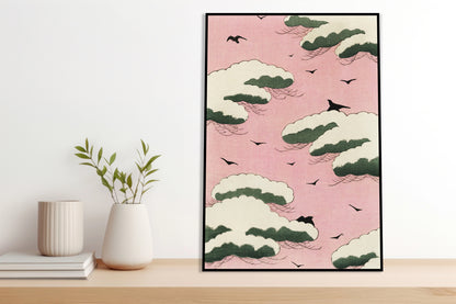 Plakat  Pink Sky, Bijutsukai Japoński Vintage do Salonu