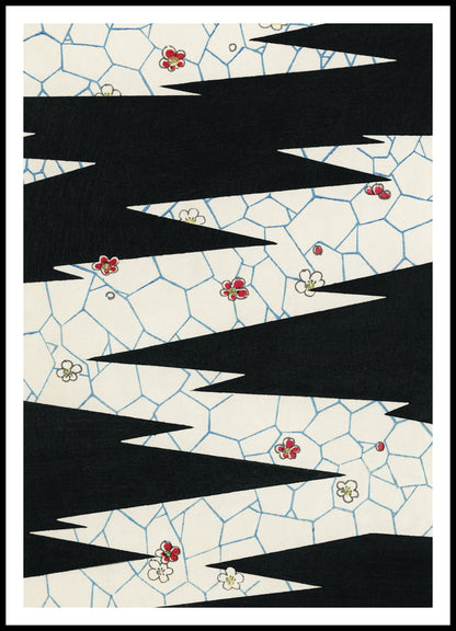 Plakat  Flowers, Bijutsukai Japoński Vintage do Salonu