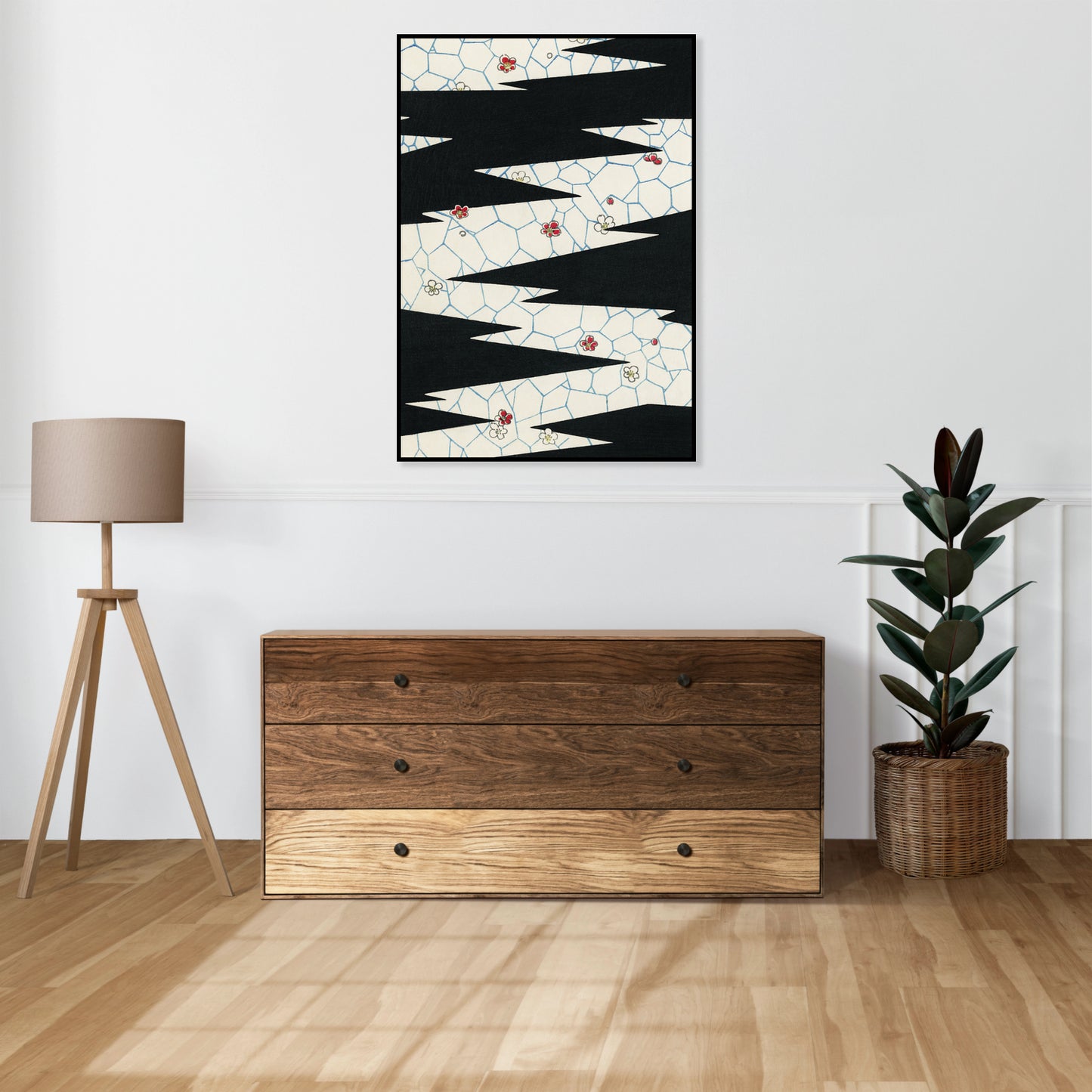 Plakat  Flowers, Bijutsukai Japoński Vintage do Salonu