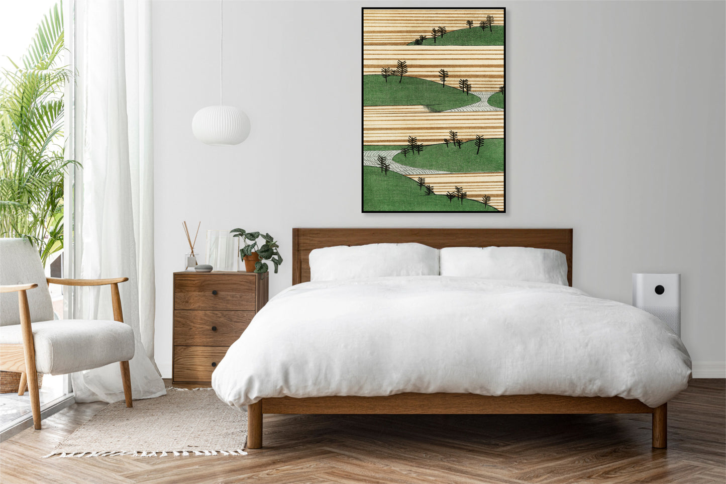 Plakat  Landscape, Bijutsukai Japoński Vintage do Salonu