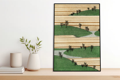 Plakat  Landscape, Bijutsukai Japoński Vintage do Salonu