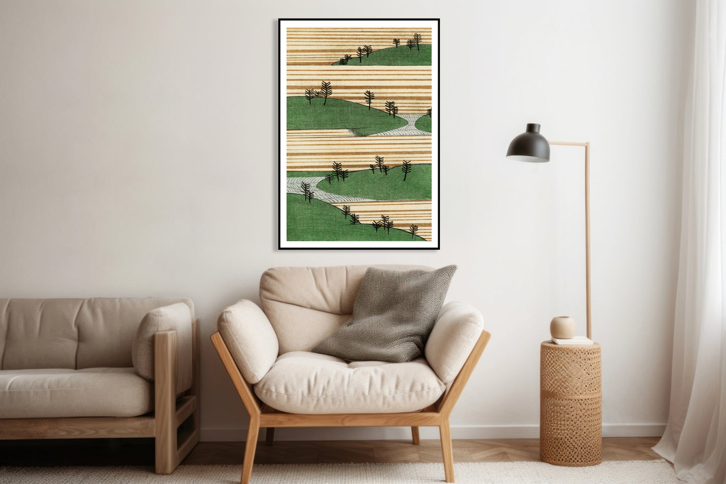 Plakat  Landscape, Bijutsukai Japoński Vintage do Salonu