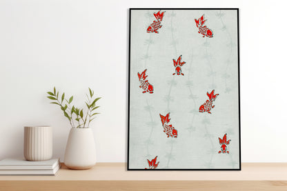 Plakat  Seamless Gold Fish, Bijutsukai Japoński Vintage