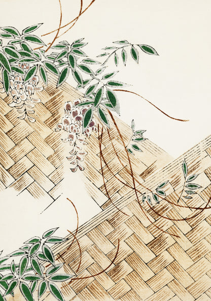 Plakat  Wisteria, Bijutsukai Japoński Vintage do Salonu