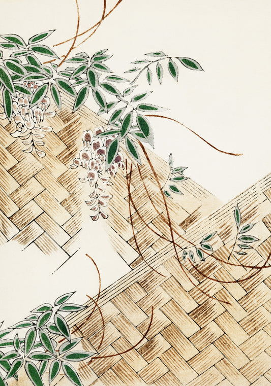Plakat  Wisteria, Bijutsukai Japoński Vintage do Salonu