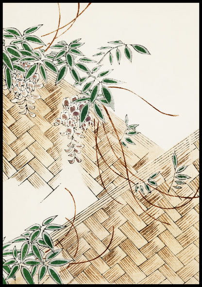 Plakat  Wisteria, Bijutsukai Japoński Vintage do Salonu