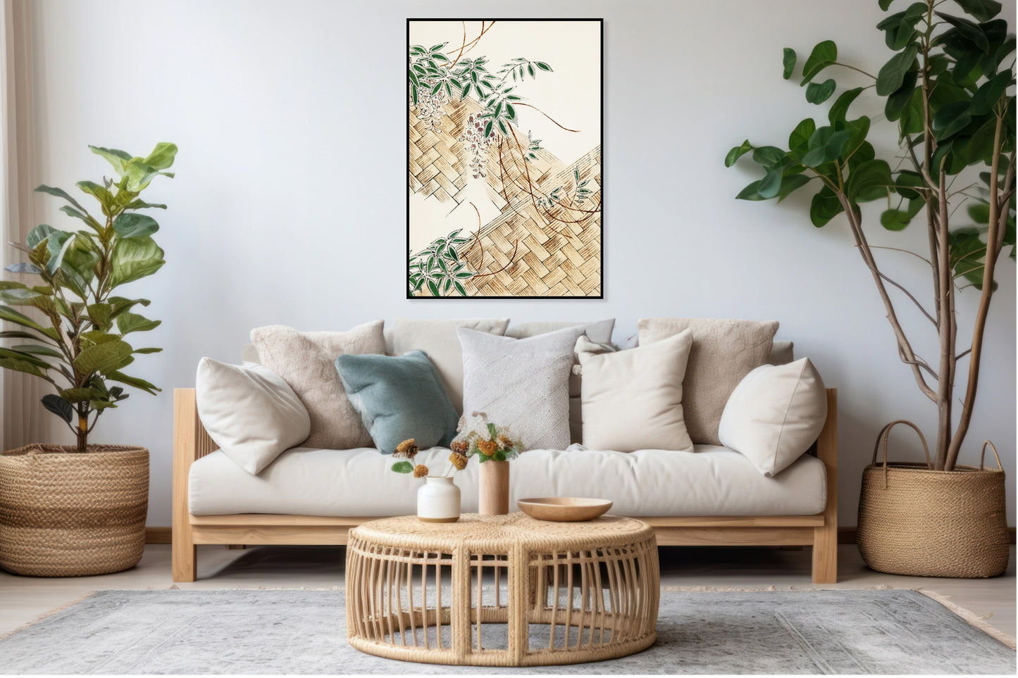 Plakat  Wisteria, Bijutsukai Japoński Vintage do Salonu