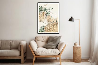 Plakat  Wisteria, Bijutsukai Japoński Vintage do Salonu