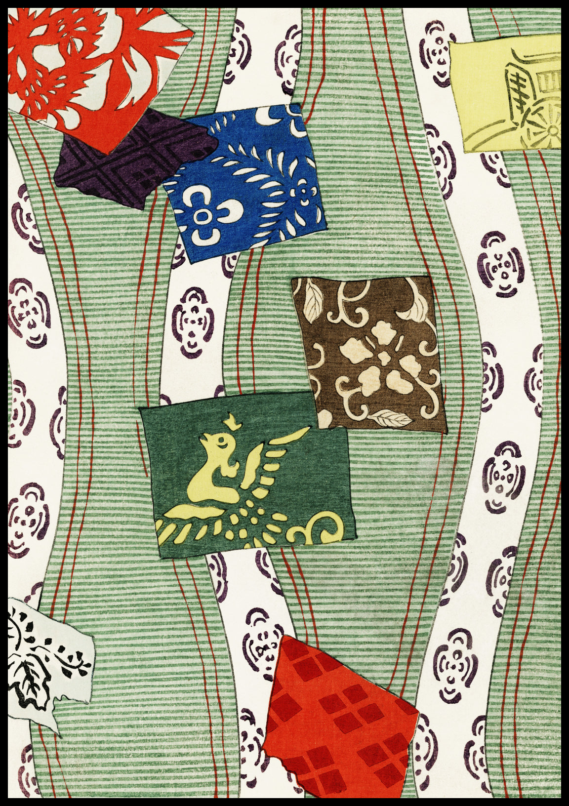 Plakat  Motifs, Bijutsukai Japoński Vintage do Salonu