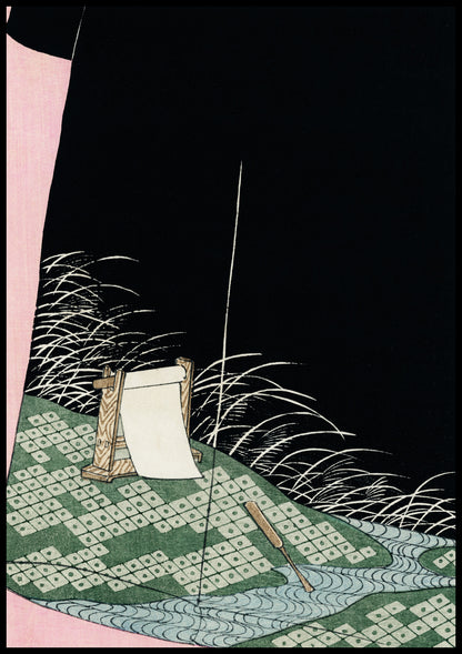 Plakat  Nightscape, Bijutsukai Japoński Vintage do Salonu
