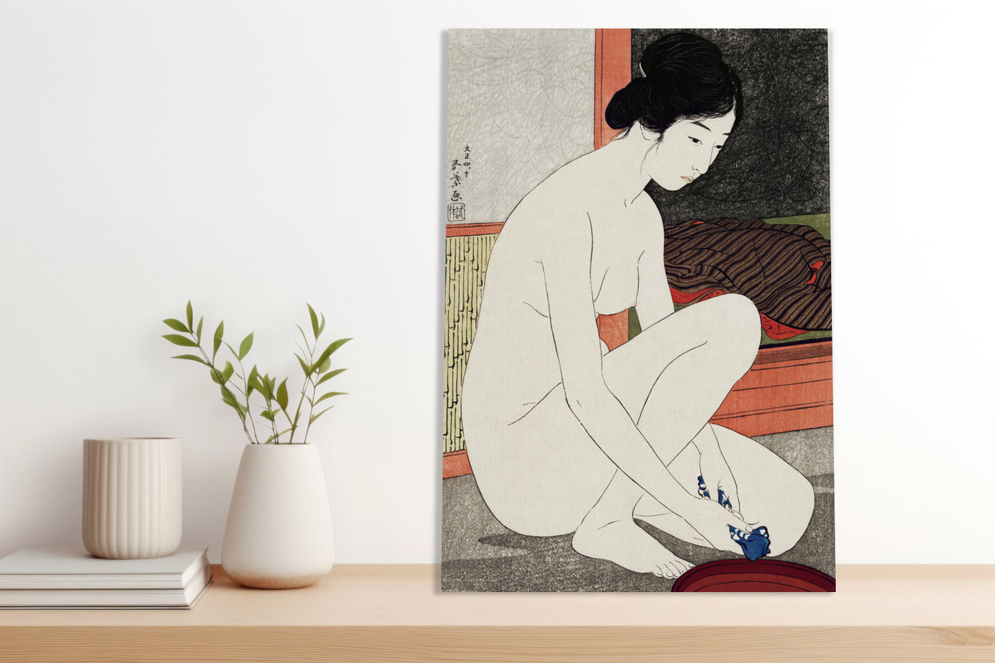Obraz  Yokugo No Onna, Hashiguchi Japoński Vintage