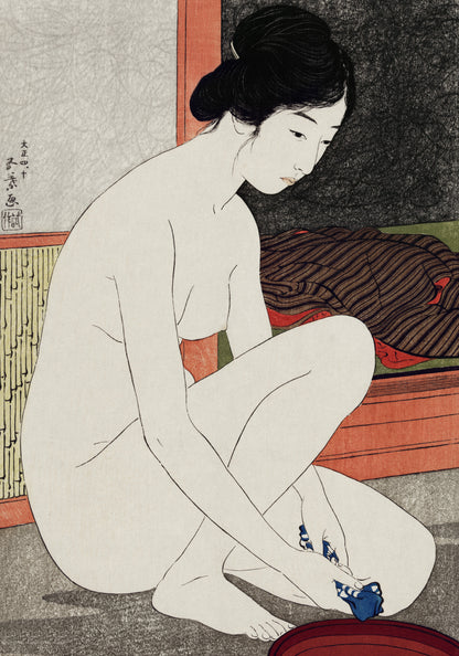 Plakat  Yokugo No Onna, Hashiguchi Japoński Vintage