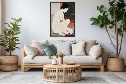 Plakat  Yokugo No Onna, Hashiguchi Japoński Vintage