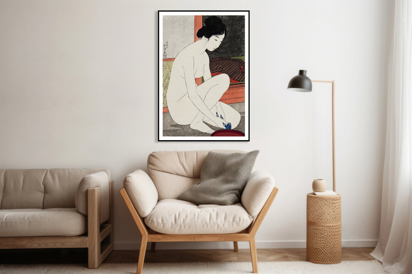 Plakat  Yokugo No Onna, Hashiguchi Japoński Vintage