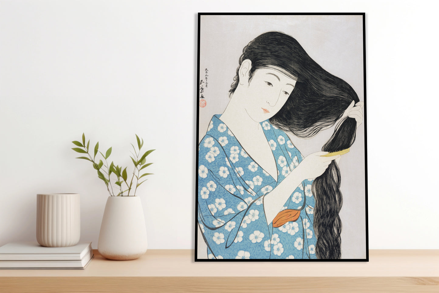 Plakat  Woman, Hashiguchi Japoński Vintage