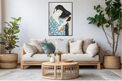 Plakat  Woman, Hashiguchi Japoński Vintage