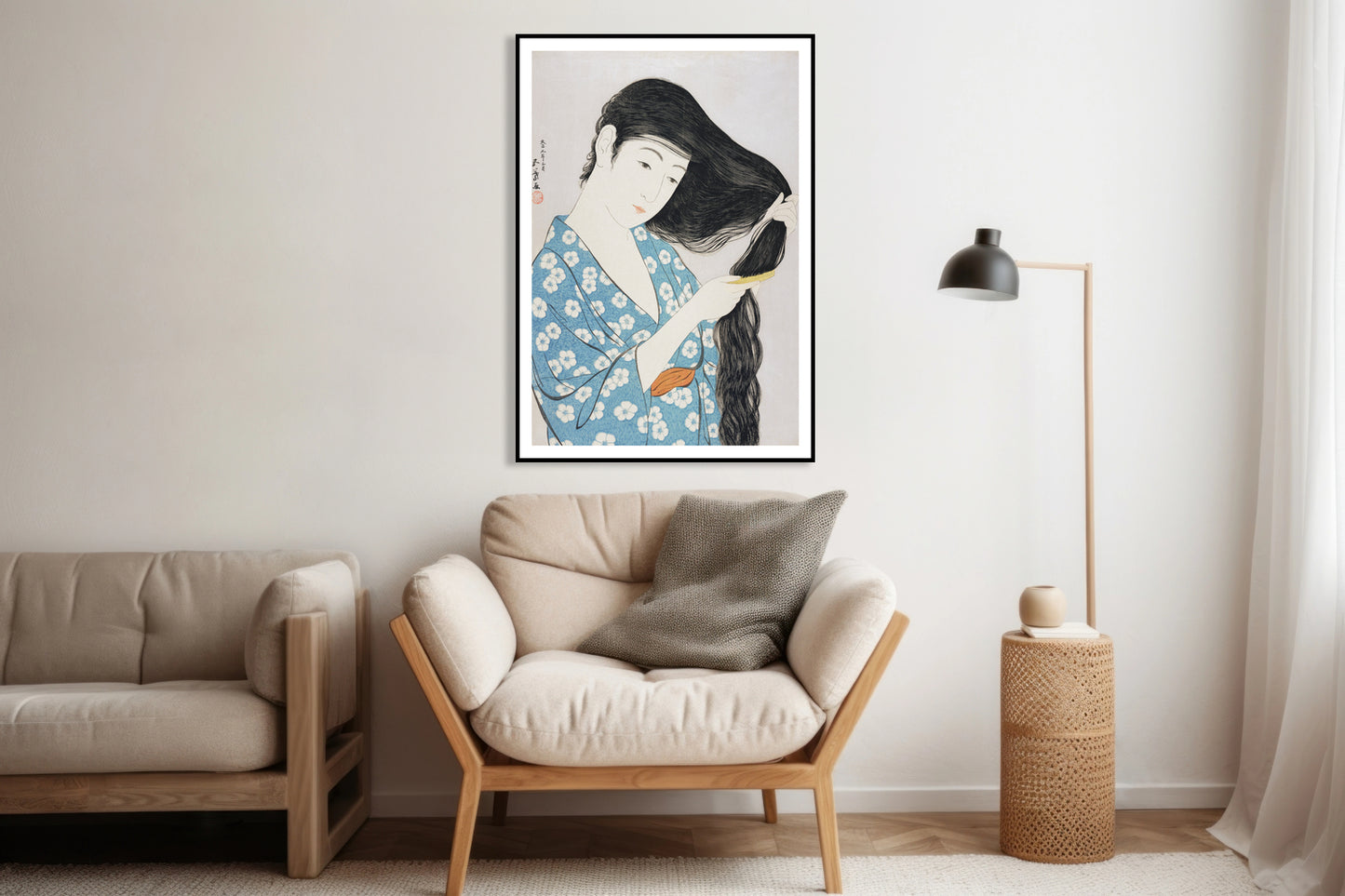 Plakat  Woman, Hashiguchi Japoński Vintage