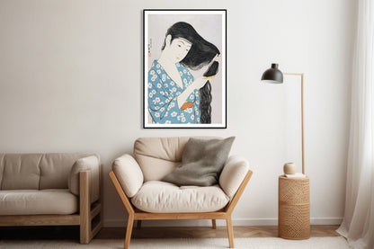 Plakat  Woman, Hashiguchi Japoński Vintage