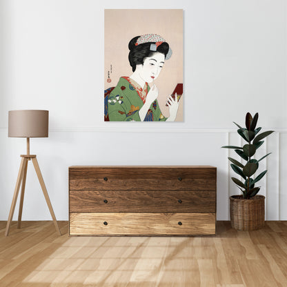 Obraz  Woman Applying Rouge, Hashiguchi Japoński Vintage