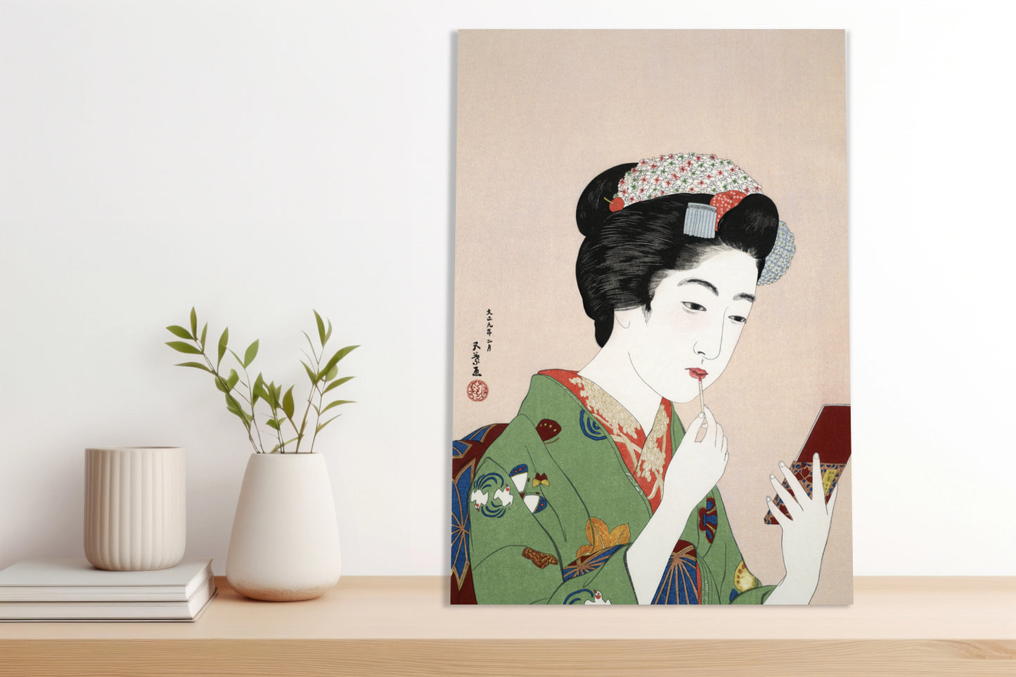 Obraz  Woman Applying Rouge, Hashiguchi Japoński Vintage