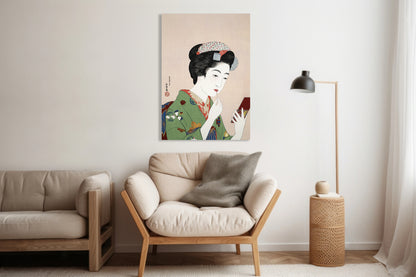 Obraz  Woman Applying Rouge, Hashiguchi Japoński Vintage