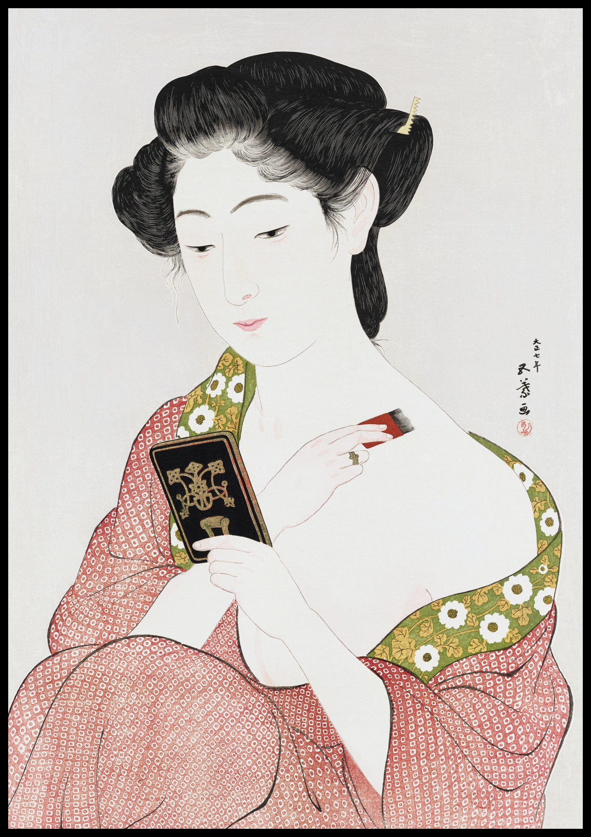 Plakat  Woman 2, Hashiguchi Japoński Vintage