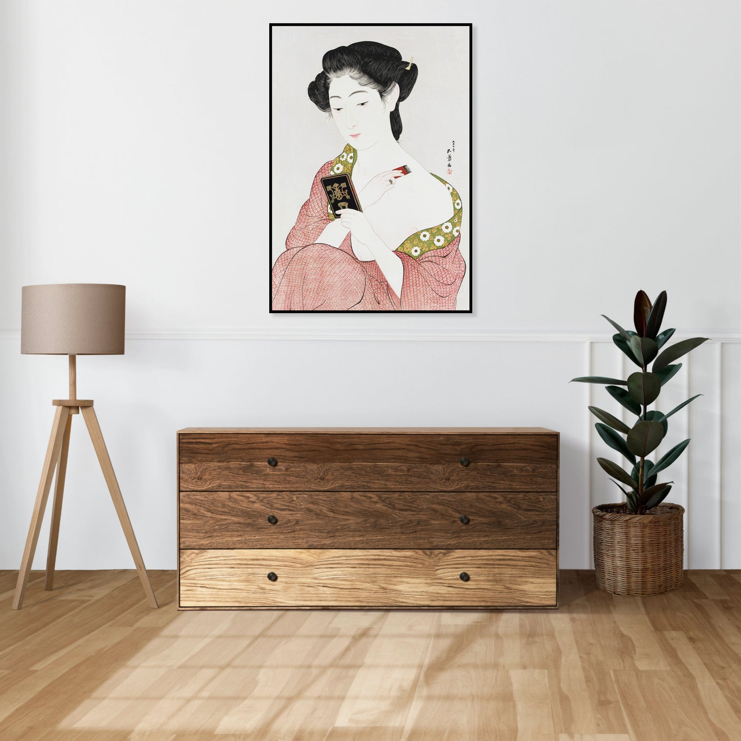 Plakat  Woman 2, Hashiguchi Japoński Vintage