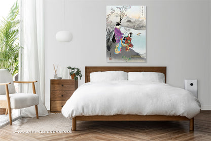 Obraz   Plum Blossom, Gekko Japoński Vintage do Salonu
